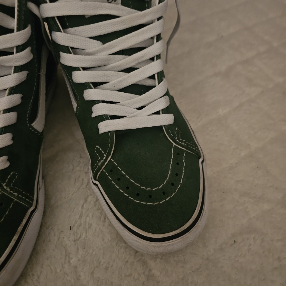 Vans Men And Women Old Skool Sk8 TheoryGreener Past High-Top Sneakers - Picture 4 of 9